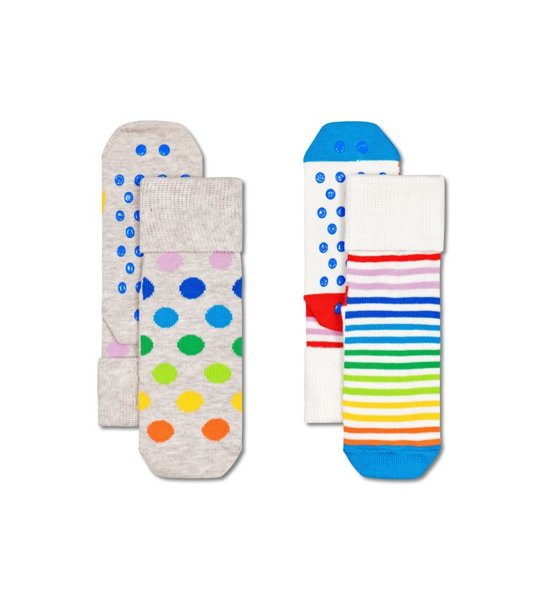 Skarpetki dziecięce Happy Socks 2-pak Abstract Anti Slip KABS19-9500